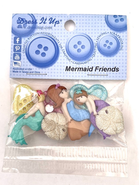 כפתורים - Mermaid Friends